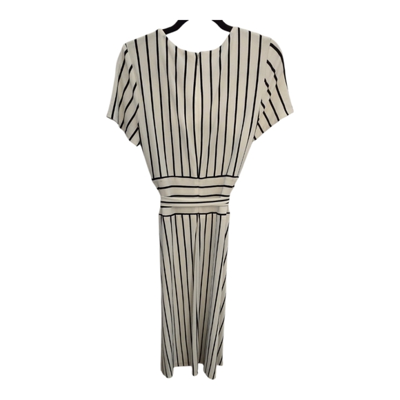 LAUREN RALPH LAUREN Black & White Striped Maxi Dress Sz 6 - Picture 6 of 6